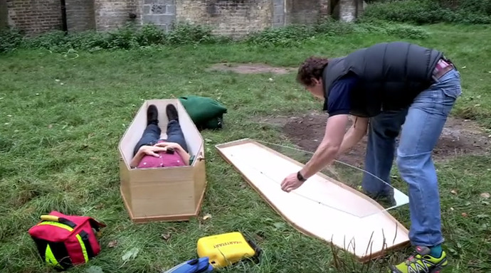 You wake up buried alive? What would you do?