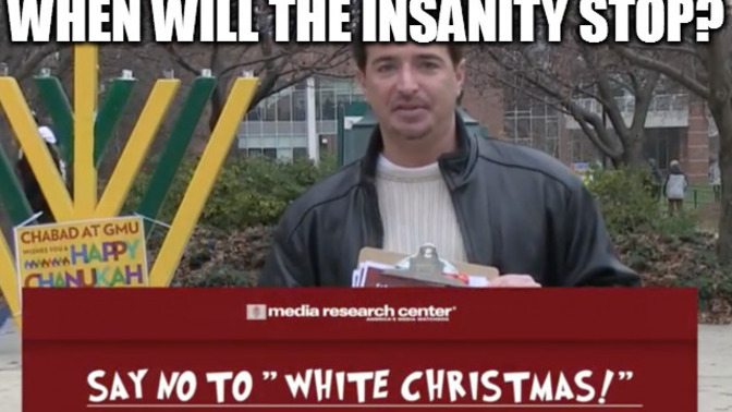 War on Christmas. Do support liberals ban on the song White Christmas because it promotes White Supremacy?