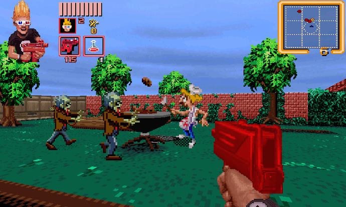 Would YOU flip burgers on a barbecue grill outside in the middle of a zombie apocalypse?