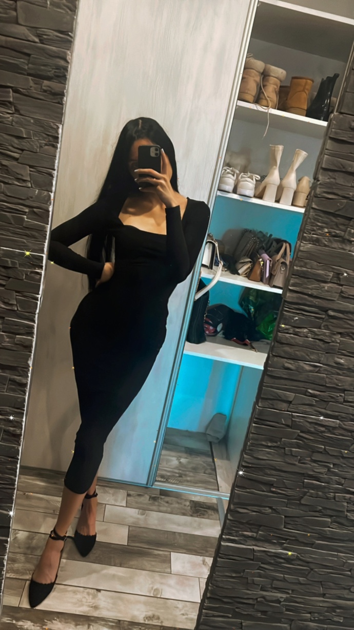 Which black dress looks better?