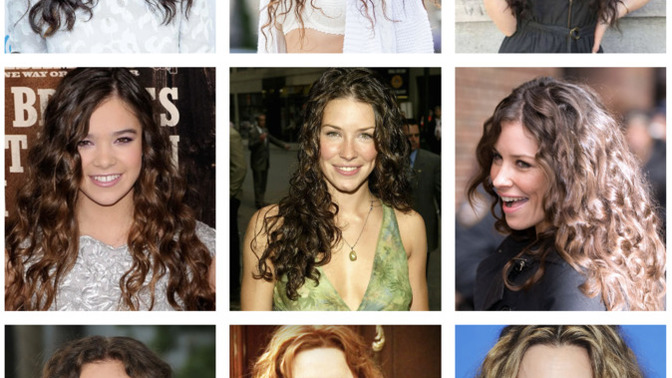 Which one of these celebrities hair looks the prettiest for wavy style?
