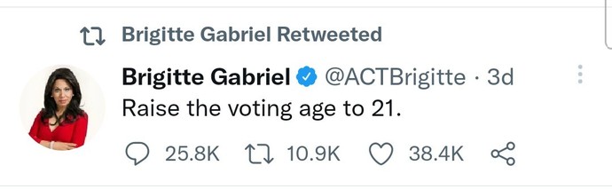 How young should the voting age be in your opinion?