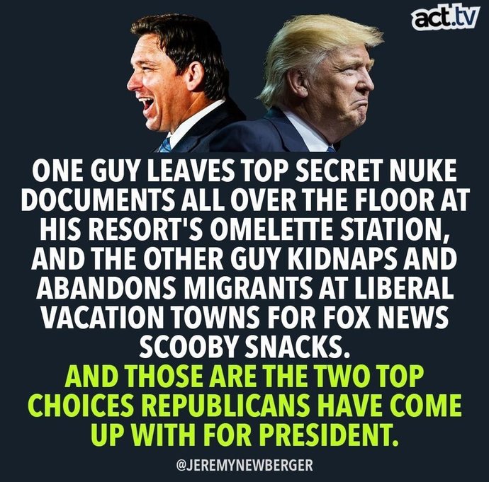 How annoying are you at Ron DeSanctimonious and how ungrateful he seems to be for President Trump?