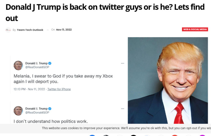 Trump was back on Twitter saying he made January 6th happen and said he shouldn't have been President. Saul of Tarsus moment?