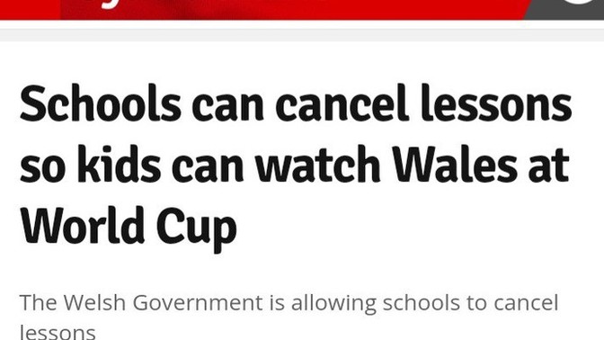 Should schools give kids the day off so they can watch sport events?