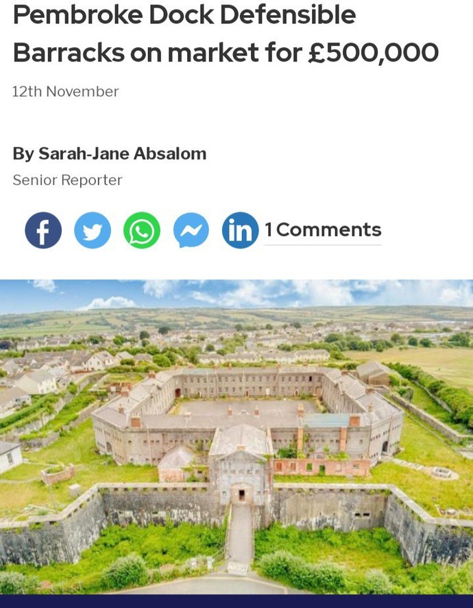 Would you like to buy a military barracks?