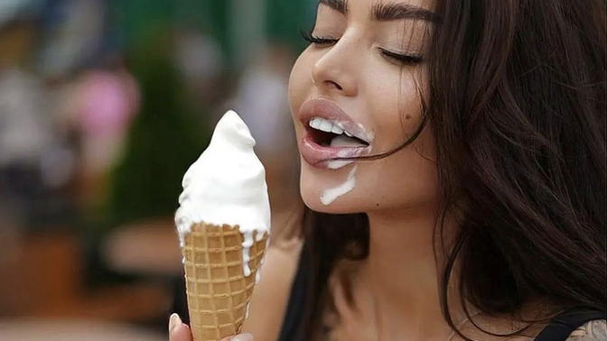 How messy do y’all get when you eat ice cream?