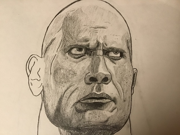 I didn’t have time to finish his ear and neck