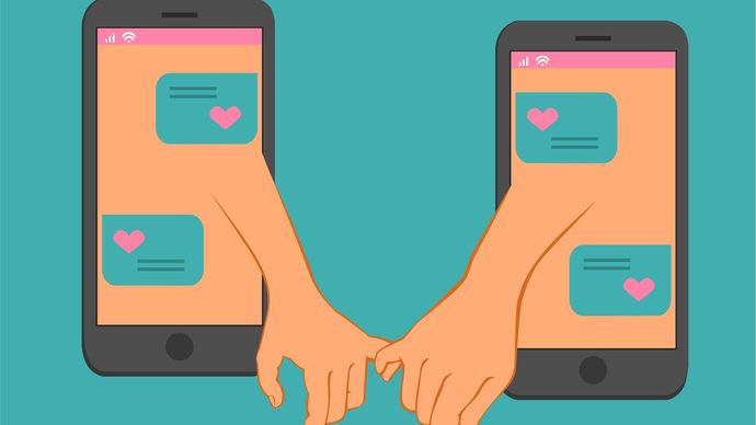 How does communication through social media affect the relationship?