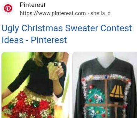 What are your thoughts of ugly sweater contest?