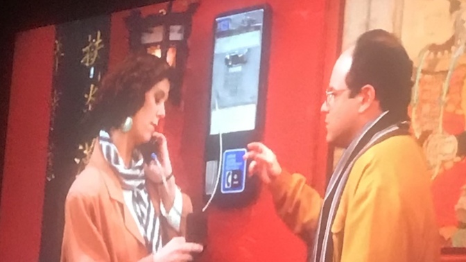 I saw a “Seinfeld” episode in which “George” needs to use a (stationary public) “pay phone”…when’s the last time you used a pay phone (and why)?