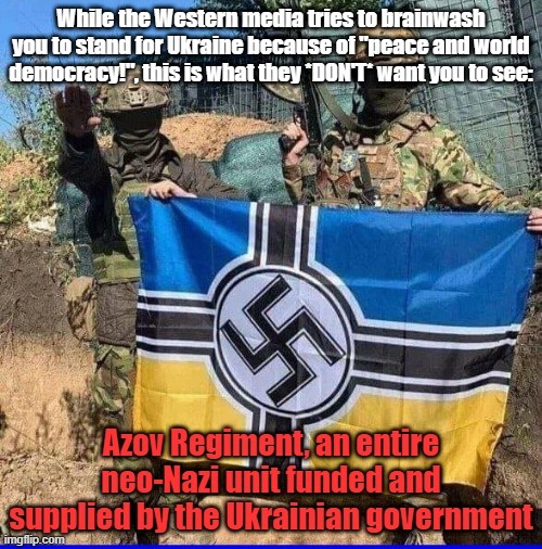 Isnt it funny how Democrats accuse Republicans of being Nazis while they and the Biden administration are actively supporting Nazis in Ukraine?