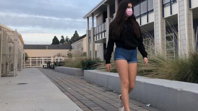 What is up with girls wearing long sleeves and short shorts together?