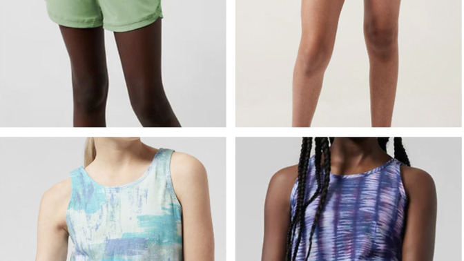 Which of these rompers would look best for aquaerobic after class?