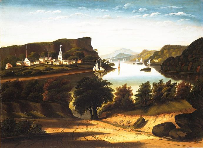1850 - painting of Lake George