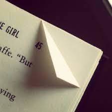 Do you dog ear your book pages to mark your place?