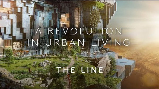 How do you feel about The Line project in Saudi Arabia?