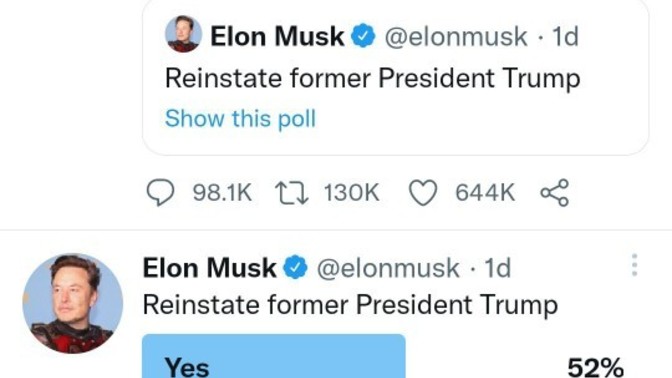 What do you think about Donald Trump being allowed back on Twitter?