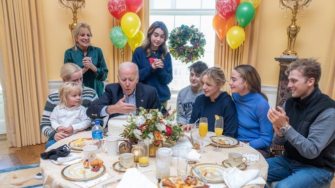 How did you celebrate Joe Biden's birthday today?