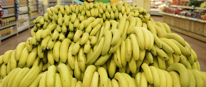 When Go Grocery Shopping & You Buy Bananas Do You Face Them Up Or Down In Your Shopping Cart?