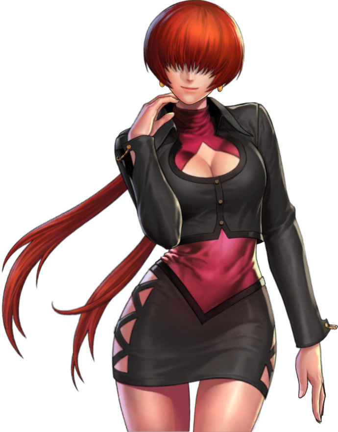 Shermie... I've been waiting to see her eyes, lol