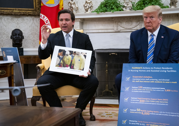 Is Desantis an example of Trotsky's controlled opposition principle?