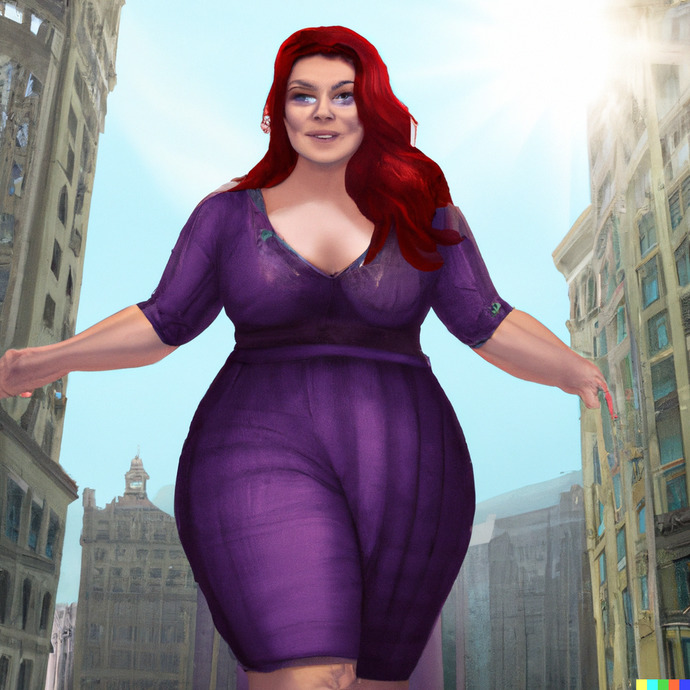 My late ex-partner, towering over the city in Dynamax form.