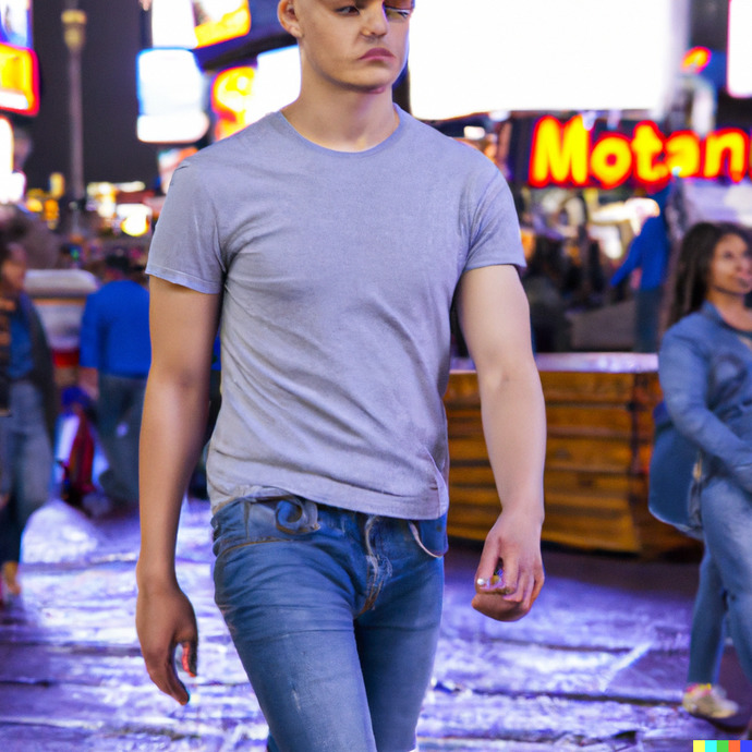 You can describe how you physically look, or an interesting scene of something, and then see if I can get AI to recreate it for you?