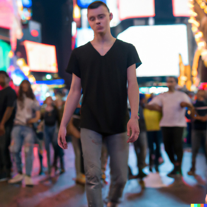 You can describe how you physically look, or an interesting scene of something, and then see if I can get AI to recreate it for you?