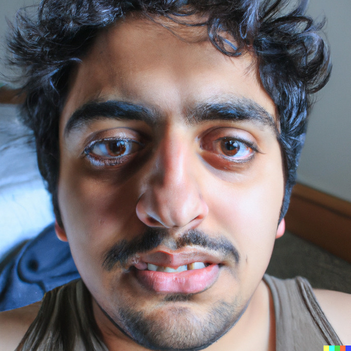 You can describe how you physically look, or an interesting scene of something, and then see if I can get AI to recreate it for you?