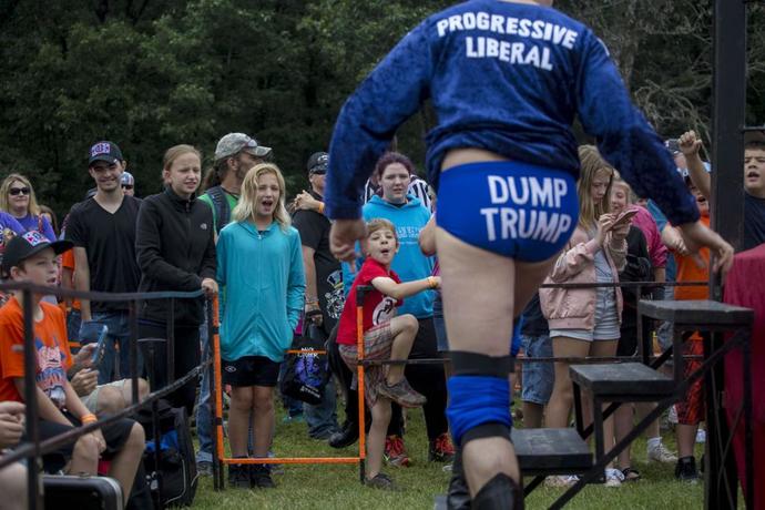 Would you go see the Progressive Liberal Wrestler if he came to your town?