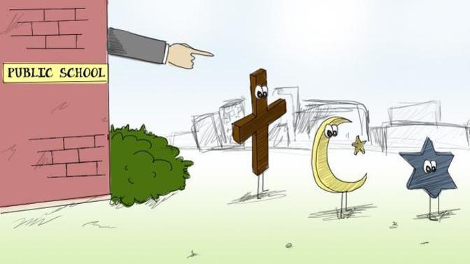 Should schools be less pro God?