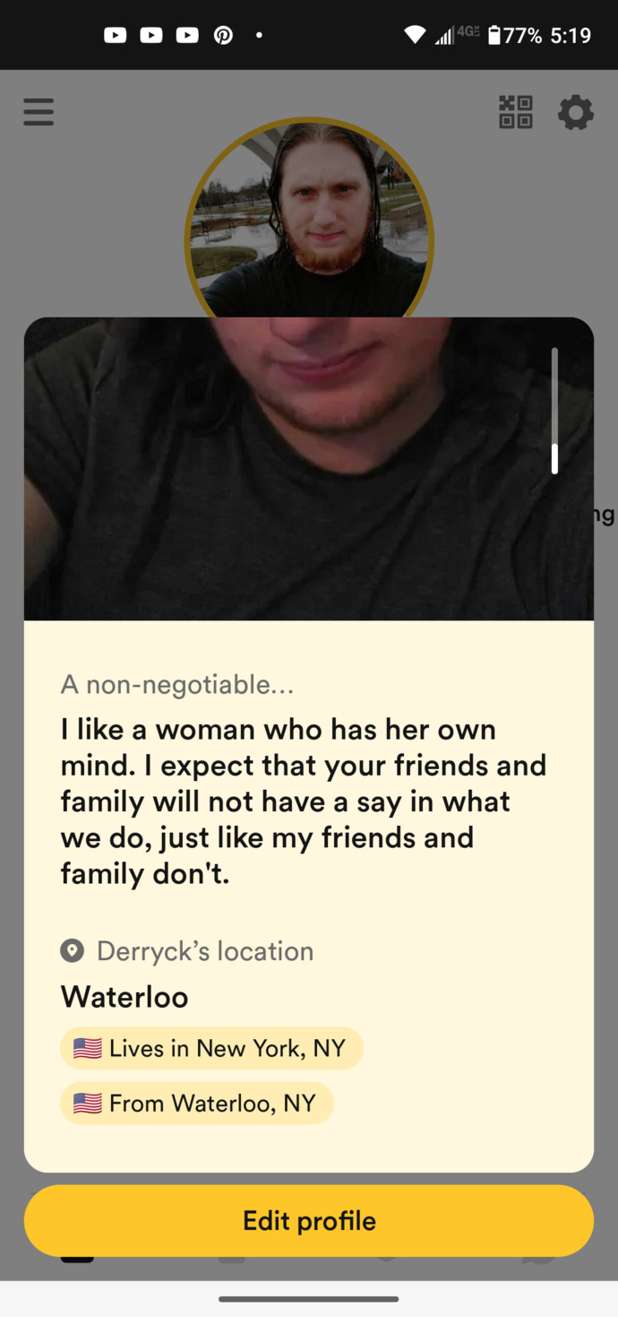 Girls, tear my dating profile to shreds?