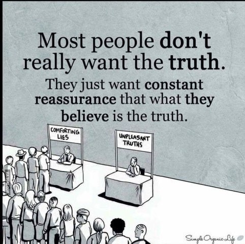 Why cant people except the truth?