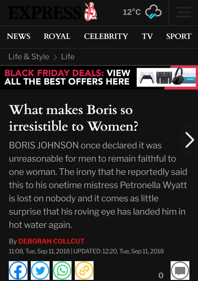 Do you agree that Boris Johnson is irresistible to women?
