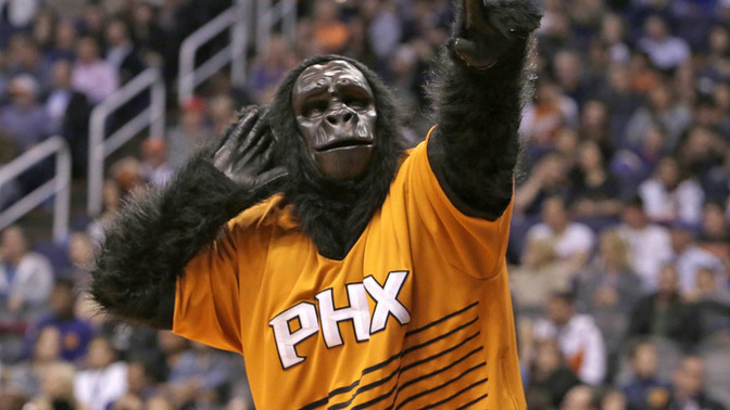 Is having a gorilla as a team mascot that doesn't match the team's nickname nor represents the city or state racist or has racists undertones to it?