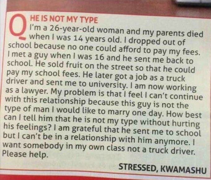 This is a perfect example of female hypergamy, What do you think?