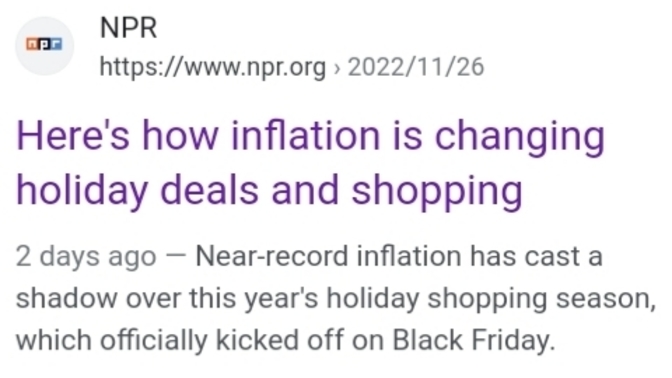 Why do you think people are spending less for Christmas?