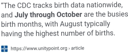 Why do you think these months for births are most popular?