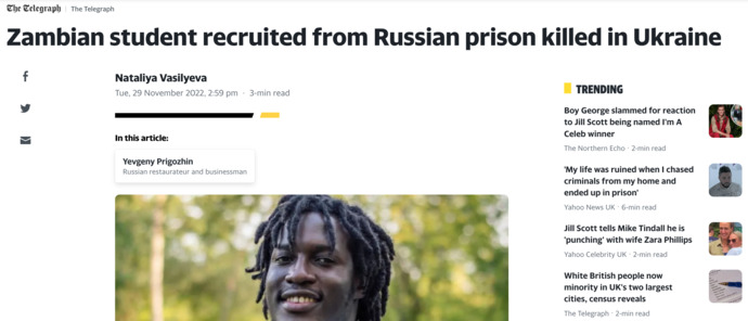 Would you fight in the Ukraine war for 6 months to get out of life in jail?