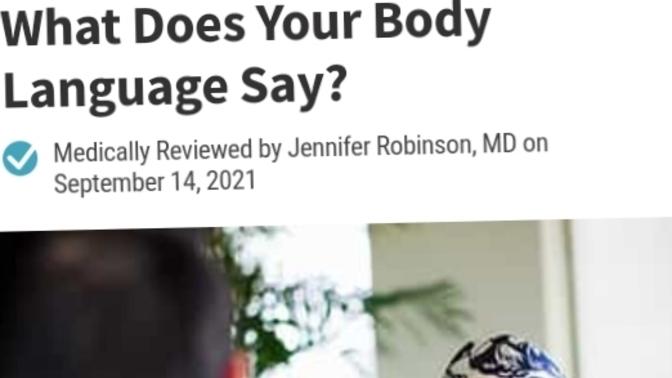 Body language what do you notice about a person?