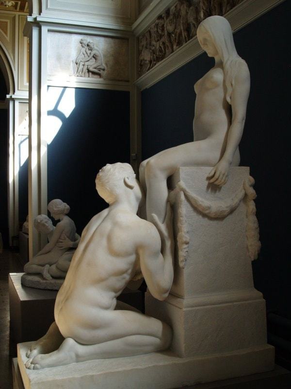 I think about the statue constantly It's called "Adoration" by Stephen Sinding