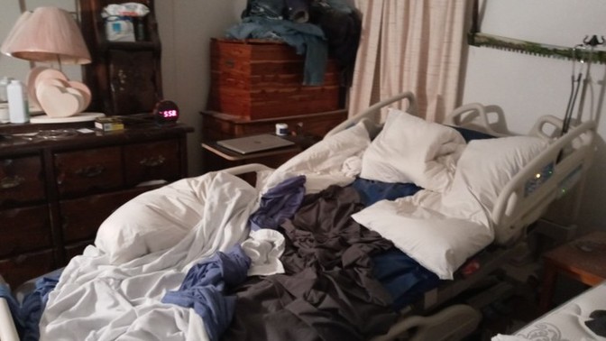 How do you sleep in bed?