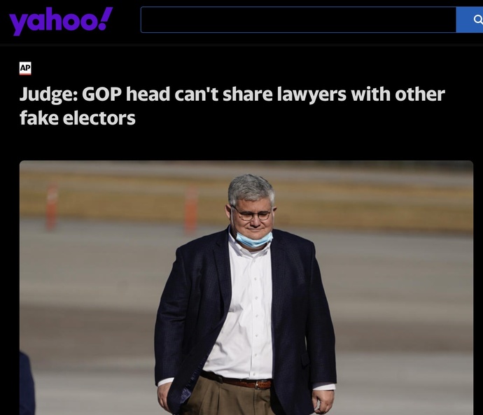 What should the punishment be for a political party that uses fake electors?