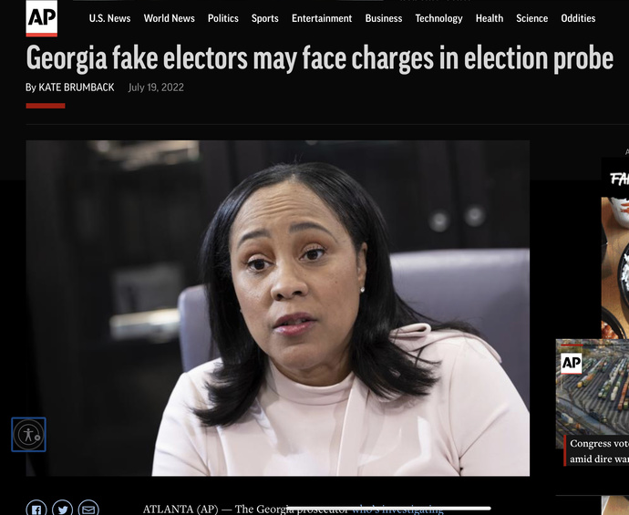 What should the punishment be for a political party that uses fake electors?