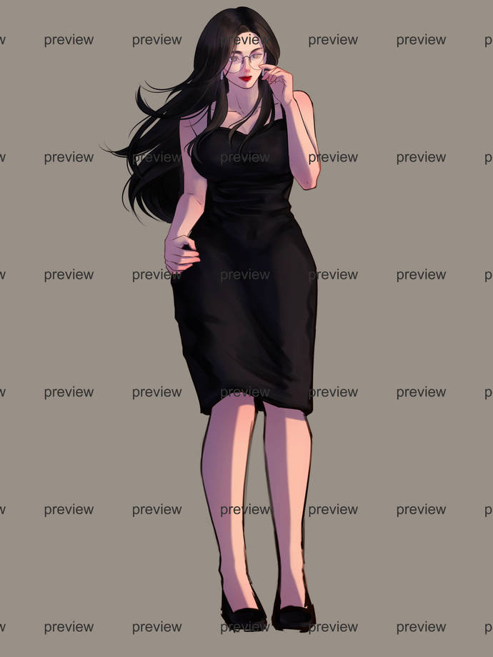 In-progress portrait I was planning on giving her for Christmas.