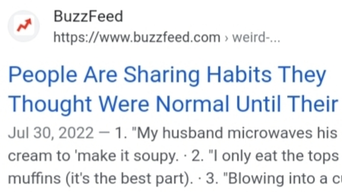 Funny habits people have?