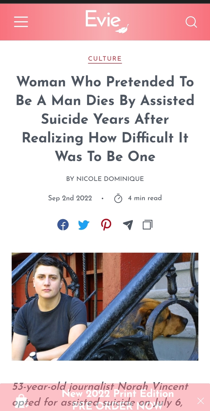 Do you think if women transformed into men would they commit suicide because they're receiving 0 attention and are unwanted by the opposite sex?