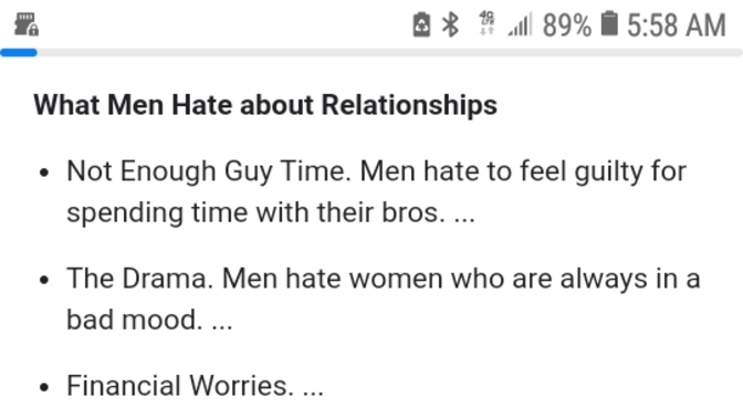 Relation things we really hate?