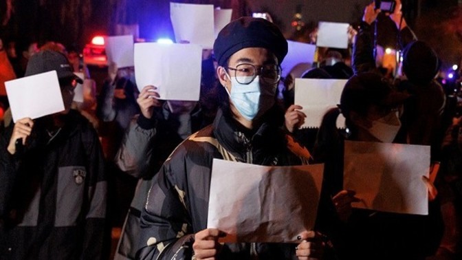 Are you aware of the massive protests and revolution going on in China right now against the Chinese Communist Party?